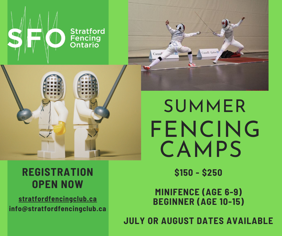 Summer Fencing Camps at Stratford Fencing Ontario SFO